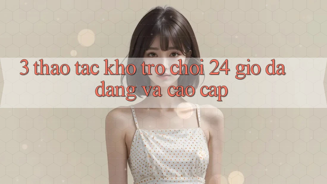 3. Thao tác Kho Trò chơi 24 Giờ Đa Dạng Và Cao cấp 3. Thao tác Kho Trò chơi 24 Giờ Đa Dạng Và Cao cấp