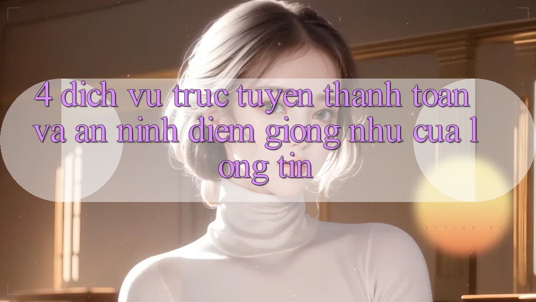 4. Dịch vụ trực tuyến Thanh toán Và An ninh: Điểm Giống như Của Lòng Tin 4. Dịch vụ trực tuyến Thanh toán Và An ninh: Điểm Giống như Của Lòng Tin