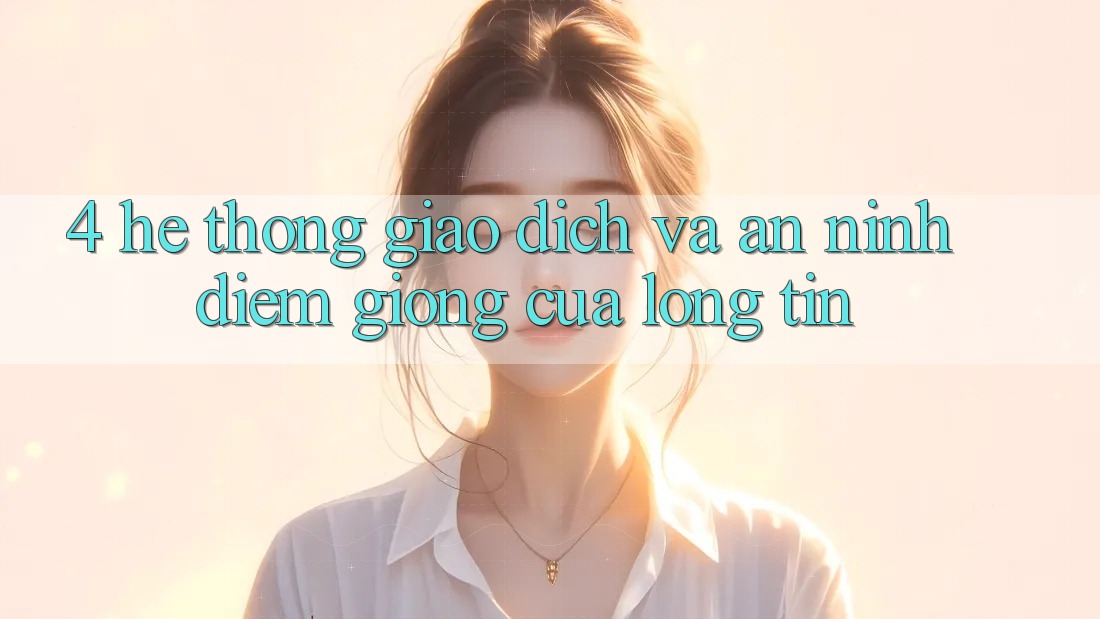 4. Hệ Thống Giao Dịch Và An ninh: Điểm Giống Của Lòng Tin