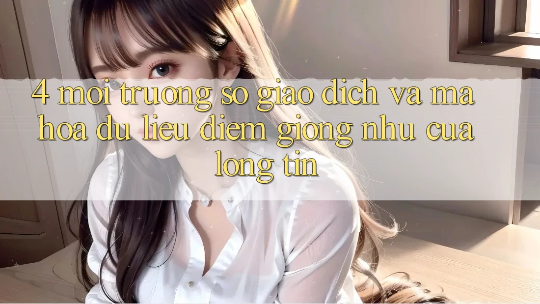 4. Môi trường số Giao Dịch Và Mã hóa dữ liệu: Điểm Giống như Của Lòng Tin 4. Môi trường số Giao Dịch Và Mã hóa dữ liệu: Điểm Giống như Của Lòng Tin