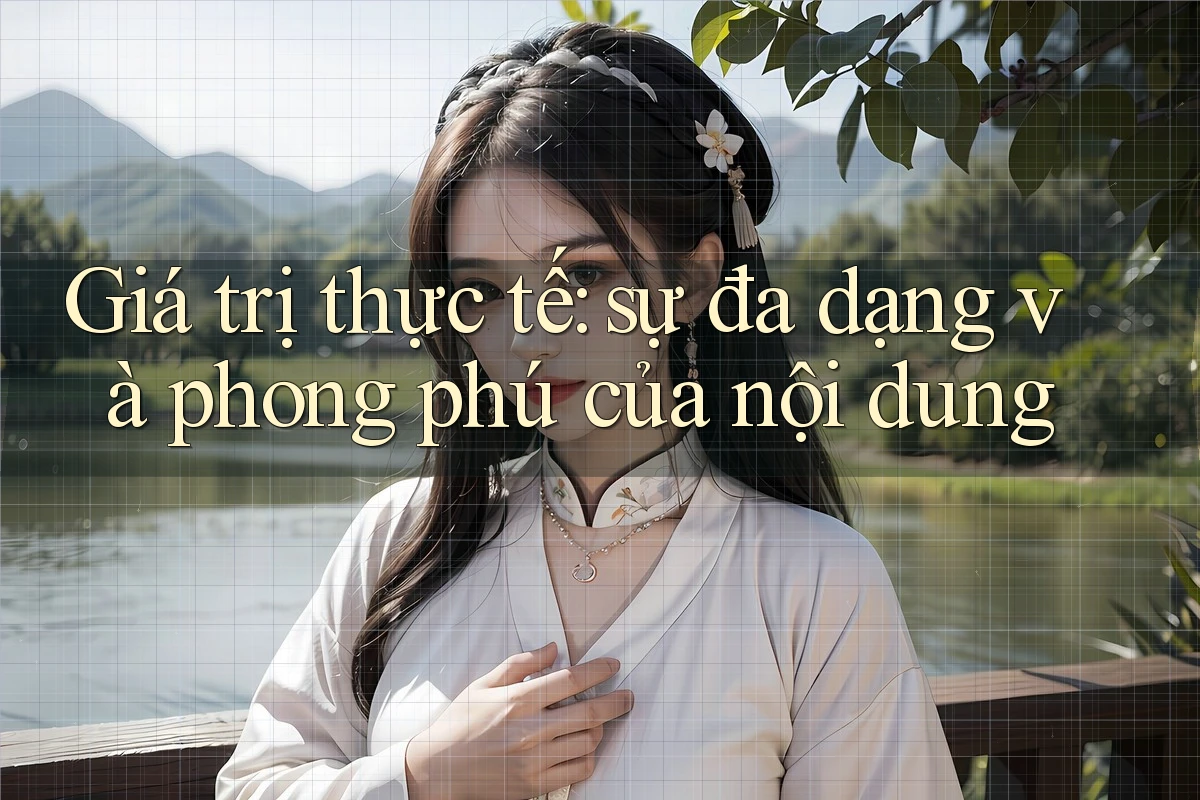 Giá trị thực tế: sự đa dạng và phong phú của nội dung Giá trị thực tế: sự đa dạng và phong phú của nội dung
