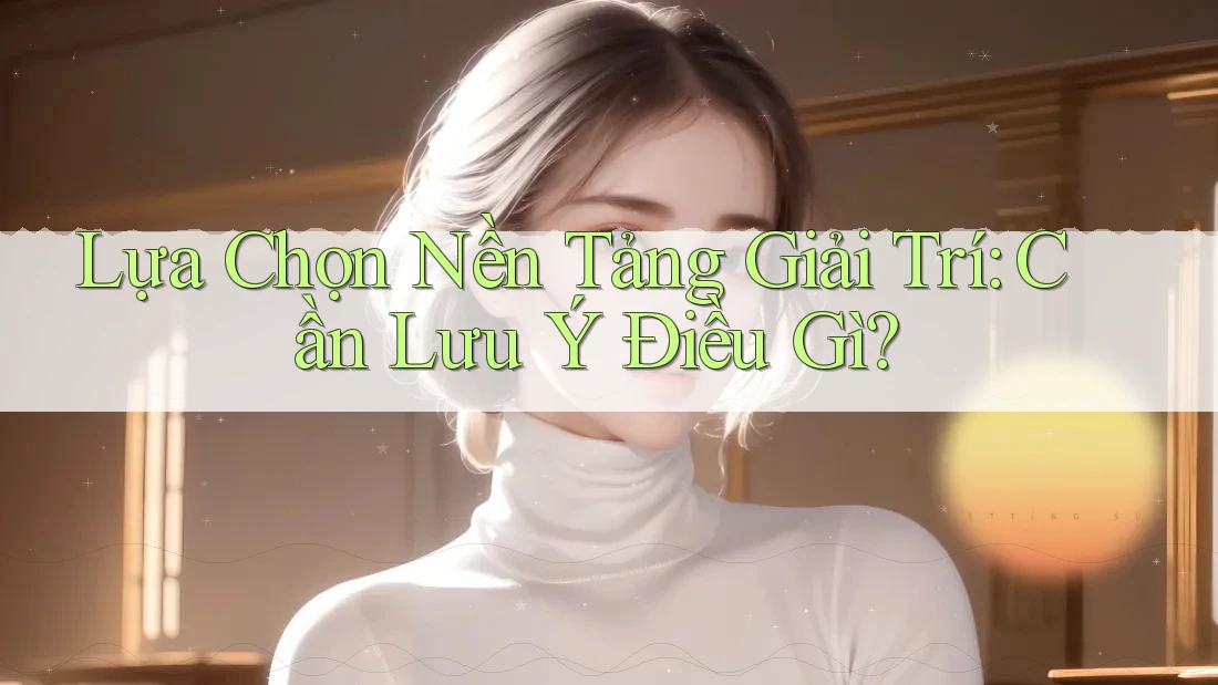 Lựa Chọn Nền Tảng Giải Trí: Cần Lưu Ý Điều Gì? Lựa Chọn Nền Tảng Giải Trí: Cần Lưu Ý Điều Gì?