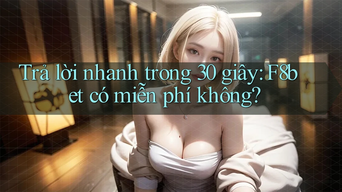 Trả lời nhanh trong 30 giây: F8bet có miễn phí không?